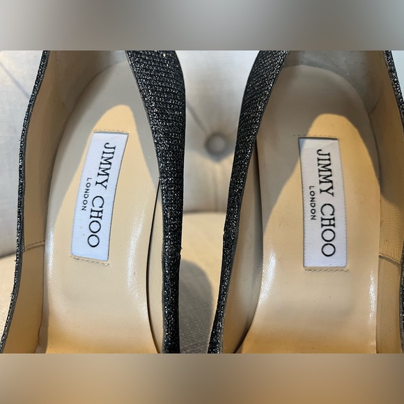 👠JIMMY CHOO Romy 100 Lam Glitter Pumps - Picture 5 of 17